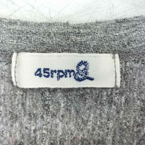 フォーティーファイブアールピーエム 45rpm & L/S こっとんヘンリーネックカットソー レディース JPN:2