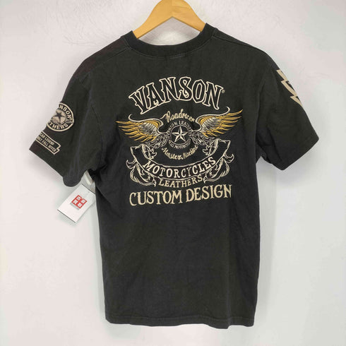 バンソン VANSON 刺繍デザイン S/S ヘンリーネックTシャツ メンズ JPN:L