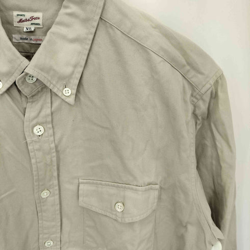 Macba Tros フロントポケット BD 長袖シャツ メンズ XL