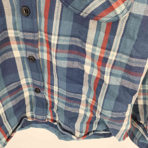 アルカルザ ALCARZA HEAVY FLANNEL ヘビーフランネル ダブルフェイス チェックシャツ メンズ M