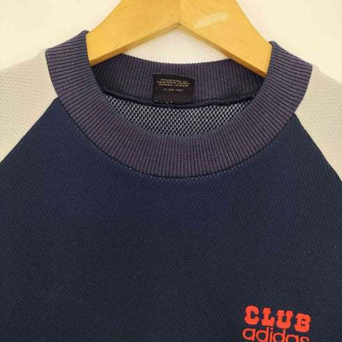 アディダス adidas CLUB 80s デサント製 ロゴ刺繍 プルオーバー ジャージ スウェット メンズ 90-4