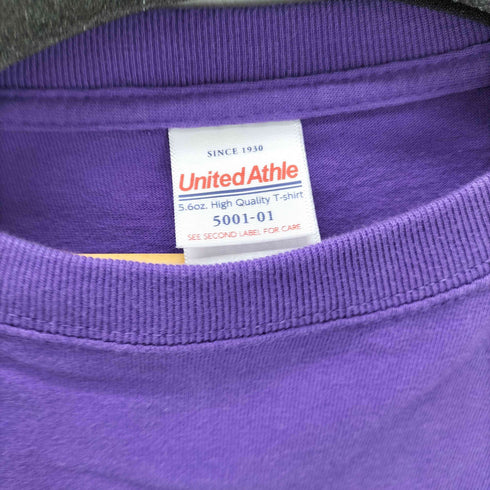 ユナイテッドアスレ UNITED ATHLE バンドプリント S/S クルーネックTシャツ メンズ import:XL