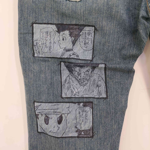 リーバイス Levis 559 リメイク アニメ キャラクター コミック イラスト ペイントストレートデニム メンズ W36L32