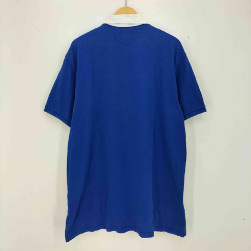 ポロバイラルフローレン Polo by RALPH LAUREN 90-00s CUSTOM FIT 1ST EIGHT ビッグポニー刺繍 ラガー ポロシャツ メンズ import:XXL