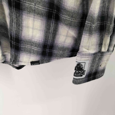 エクストララージ XLARGE L/S HOODED FLANNEL CHECK SHIRT メンズ JPN:L