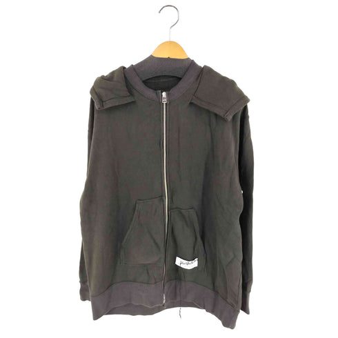 ダイエットブッチャー DIET BUTCHER Front zip unevenness hoodie ジップアップパーカー メンズ JPN:1