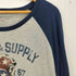 デニムアンドサプライ ラルフローレン DENIM & SUPPLY RALPH LAUREN スカル ライダー プリント ラグランスリーブ Tシャツ メンズ import:XXL