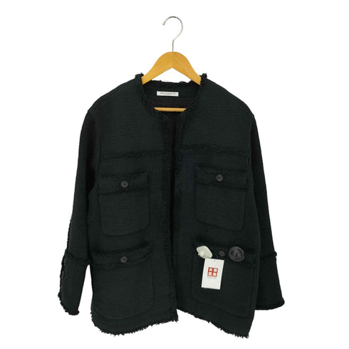 ビューティーアンドユースユナイテッドアローズ BEAUTY & YOUTH UNITED ARROWS コットンツイード ノーカラー ジャケット レディース JPN:M