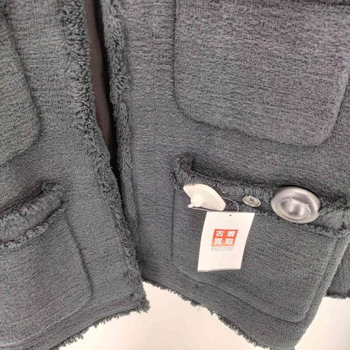 ビューティーアンドユースユナイテッドアローズ BEAUTY & YOUTH UNITED ARROWS コットンツイード ノーカラー ジャケット レディース JPN:M