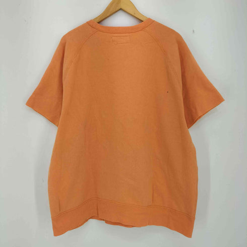 デニムアンドサプライ ラルフローレン DENIM & SUPPLY RALPH LAUREN カットオフ ペンキ加工 半袖 スウェット メンズ import:XXL