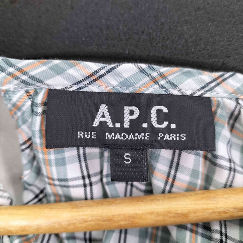 アーペーセー A.P.C. チェック柄 ブラウス レディース S