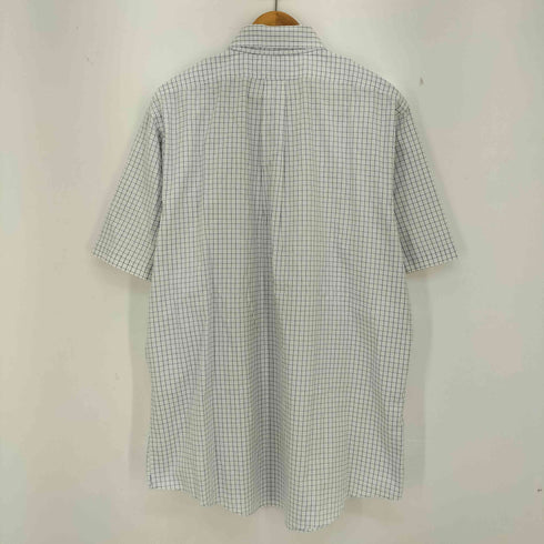 ブルックスブラザーズ BROOKS BROTHERS SLIM FIT NON-IRON 格子柄 半袖 ボタンダウンシャツ メンズ 17 1/2