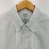 ブルックスブラザーズ BROOKS BROTHERS SLIM FIT NON-IRON 格子柄 半袖 ボタンダウンシャツ メンズ 17 1/2