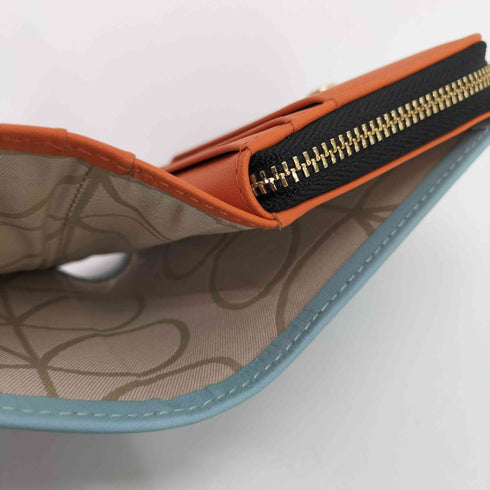 orla kiely   マルチカラー エンボス加工 二つ折り財布 レディース