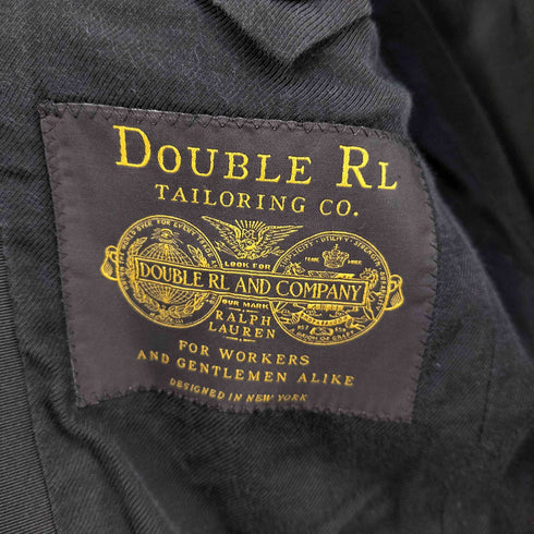 ラルフローレン RALPH LAUREN DOUBLE RL AND COMPANY ウール テーラードジャケット スラックスパンツ セットアップ メンズ 上:38-S / 下:28