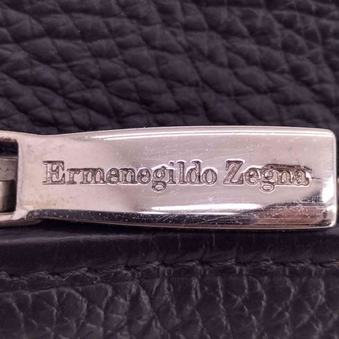 エルメネジルドゼニア Ermenegildo Zegna 2way シボ革 レザー ショルダー ブリーフケース メンズ