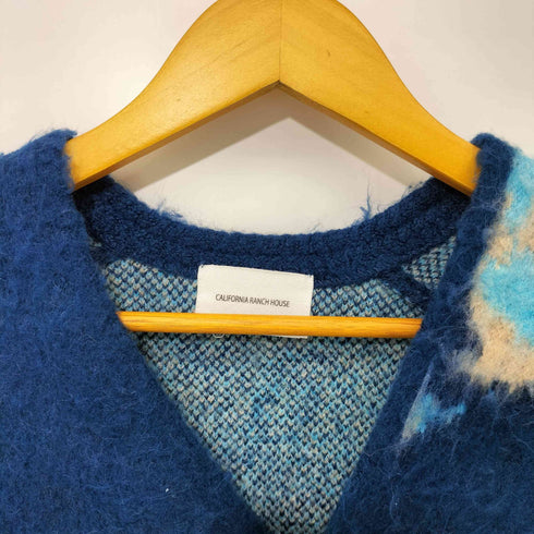 カリフォルニアランチハウス CALIFORNIA RANCH HOUSE 24AW ジャガード柄モヘヤMIX カーディガン メンズ JPN:M