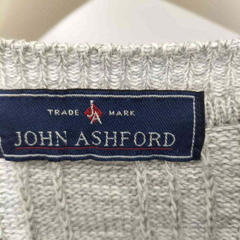 ジョンアッシュフォード JOHN ASHFORD ヘンリーネック コットンニット メンズ import:XL