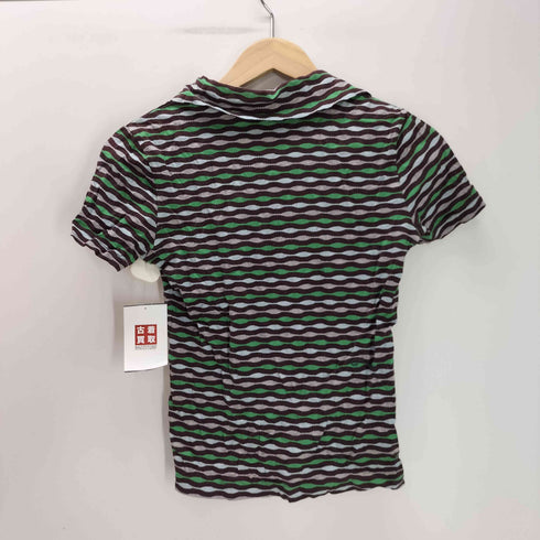 ズッカ ZUCCa マルチカラー 総柄 S/S ポロシャツ レディース