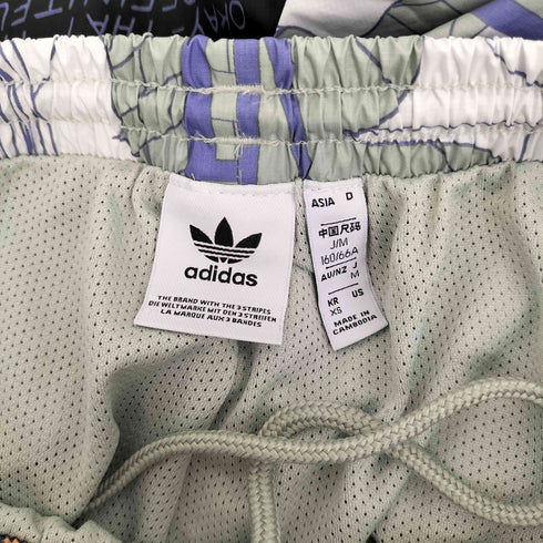 アディダスオリジナルス adidas Originals R.Y.V. HELLOW GREEN/MULTI COLOR  総柄 パンツ レディース JPN:M