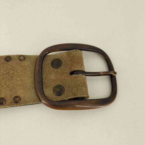 TITO leather メキシコ製 スタッズデザイン レザーベルト メンズ 32