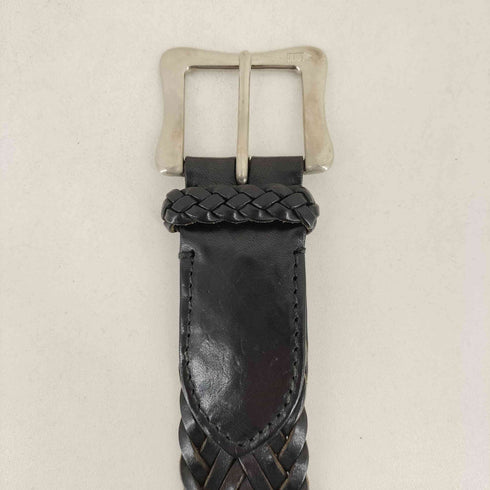 ジェイアンドエムデヴィッドソン J&M Davidson イタリア製 レザーメッシュベルト メンズ  30/75