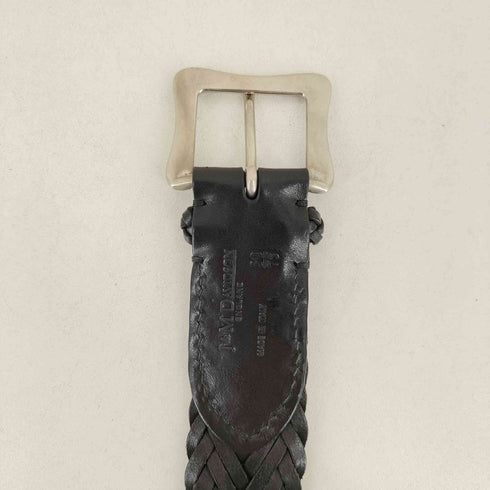 ジェイアンドエムデヴィッドソン J&M Davidson イタリア製 レザーメッシュベルト メンズ  30/75