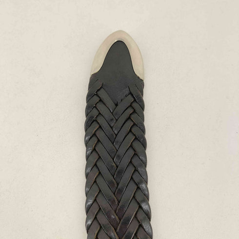 ジェイアンドエムデヴィッドソン J&M Davidson イタリア製 レザーメッシュベルト メンズ  30/75