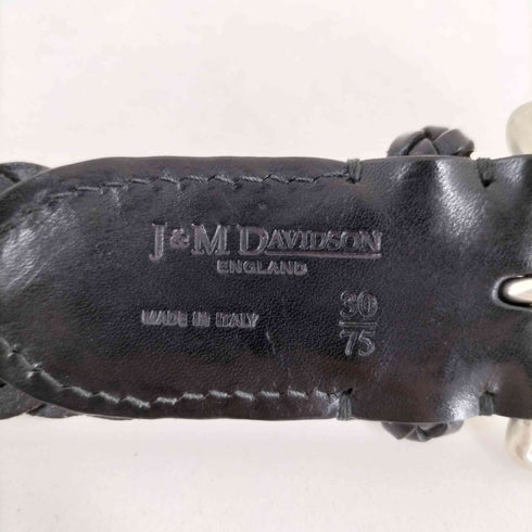 ジェイアンドエムデヴィッドソン J&M Davidson イタリア製 レザーメッシュベルト メンズ  30/75