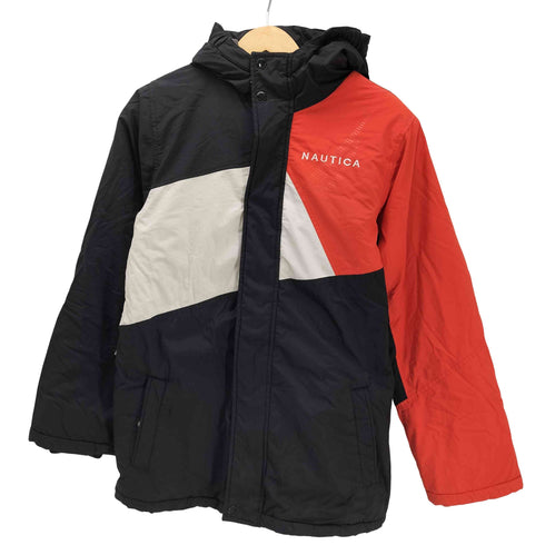 ノーティカ NAUTICA 00S バイカラー ブルゾン  フーデッド ジャケット マウンテンパーカー レディース  L/G