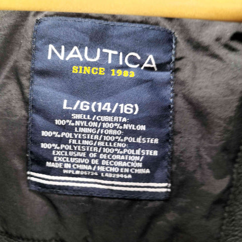 ノーティカ NAUTICA 00S バイカラー ブルゾン  フーデッド ジャケット マウンテンパーカー レディース  L/G