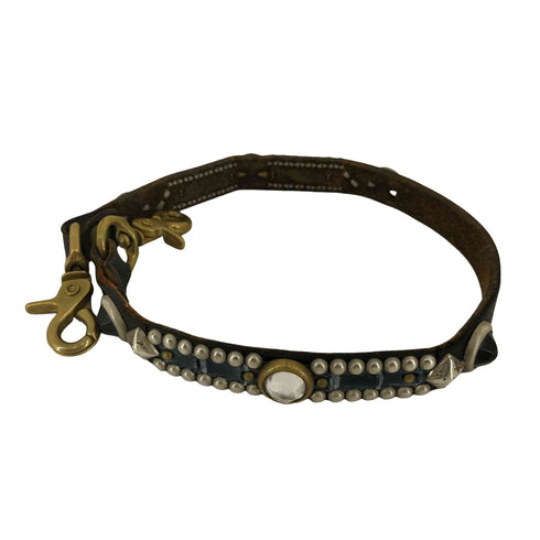 スタッズデザイン レザー ウォレットチェーン メンズ