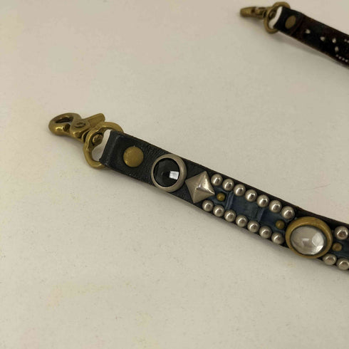 スタッズデザイン レザー ウォレットチェーン メンズ