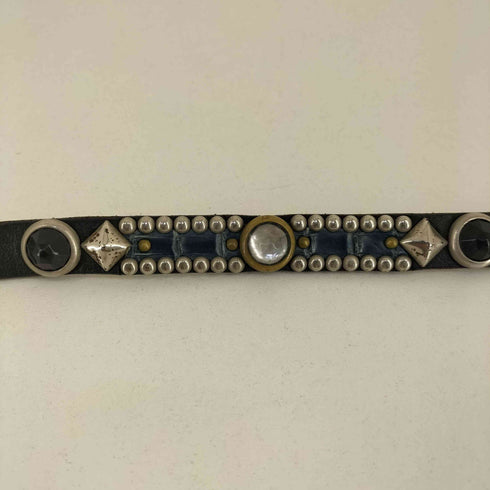 スタッズデザイン レザー ウォレットチェーン メンズ