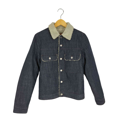 ギャップ Gap 00S OLD GAP ボアデニムジャケット メンズ import:XS