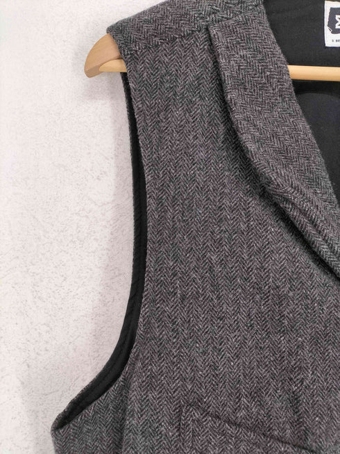 エンジニアードガーメンツ Engineered Garments MADE IN USA 旧タグ ヘリンボーン6Bベスト メンズ L