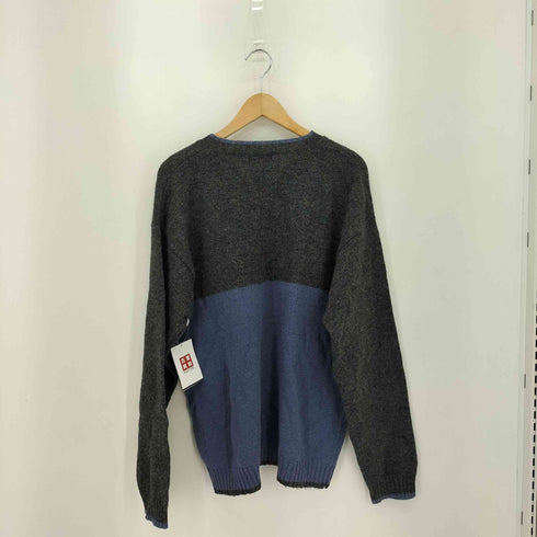 ボストントレーダーズ BOSTON TRADERS 90s スノー柄 ウールニット Vネックセーター メンズ  L