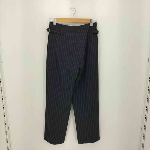 バッカ BACCA ストライプギャバ ハイウエストストレートパンツ レディース 36