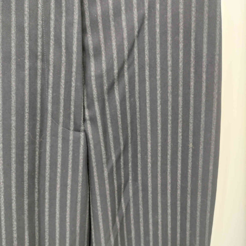 バッカ BACCA ストライプギャバ ハイウエストストレートパンツ レディース 36