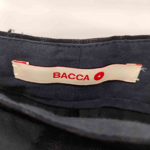 バッカ BACCA ストライプギャバ ハイウエストストレートパンツ レディース 36