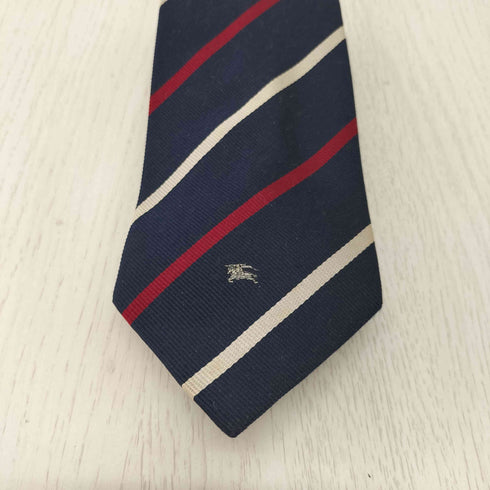 バーバリーズ BURBERRYS ロゴ刺繍ストライプネクタイ メンズ
