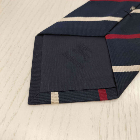 バーバリーズ BURBERRYS ロゴ刺繍ストライプネクタイ メンズ