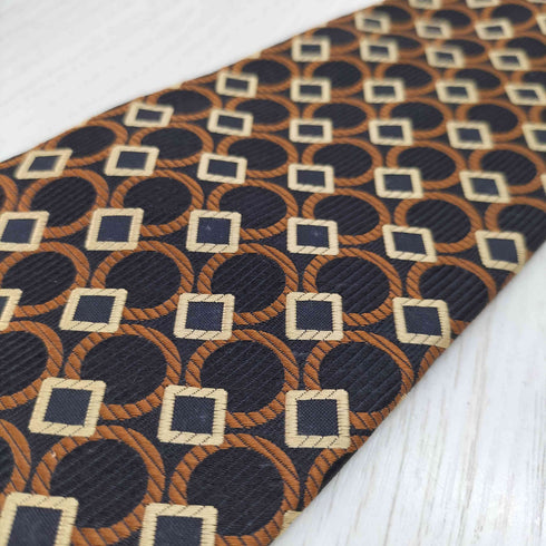 バーバリーズ BURBERRYS 騎士刺繍 総柄シルクネクタイ メンズ