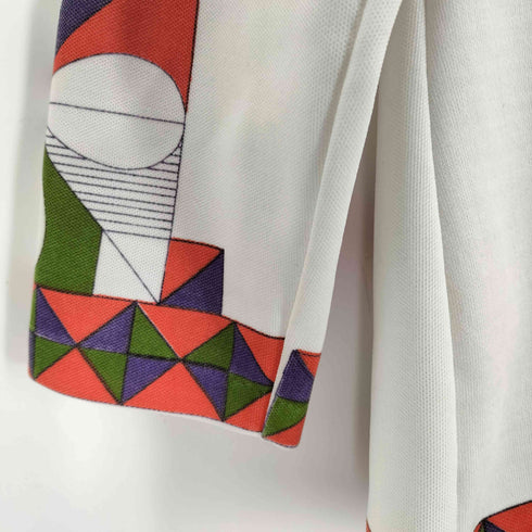 70S 総柄L/S レギュラーカラーシャツ レディース