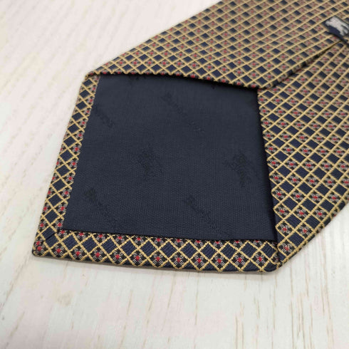 バーバリーズ BURBERRYS 騎士刺繍 総柄シルクネクタイ メンズ