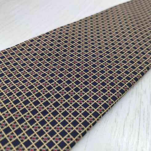 バーバリーズ BURBERRYS 騎士刺繍 総柄シルクネクタイ メンズ