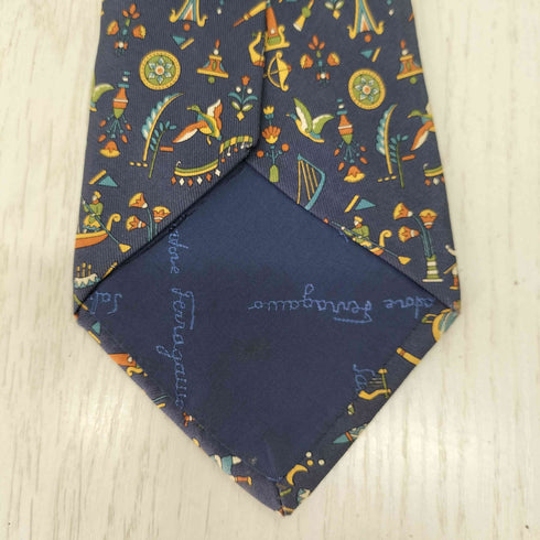 サルヴァトーレフェラガモ Salvatore Ferragamo 総柄シルクネクタイ メンズ