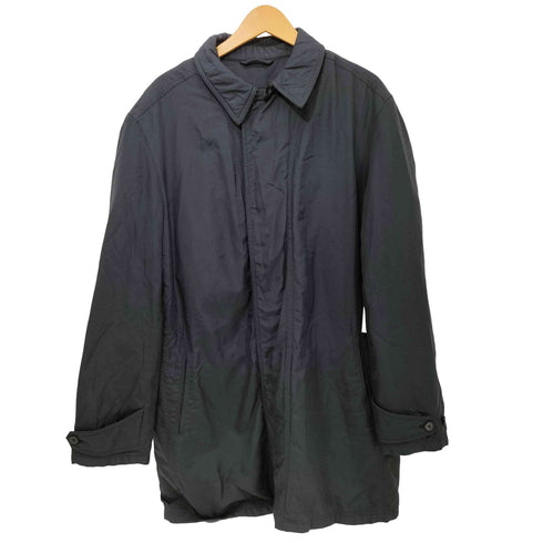 エルメネジルドゼニア Ermenegildo Zegna 襟裏レザー 裏地キルティング 比翼 コート メンズ import:M