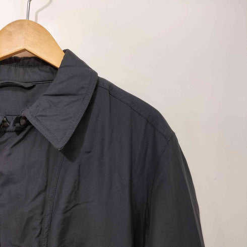エルメネジルドゼニア Ermenegildo Zegna 襟裏レザー 裏地キルティング 比翼 コート メンズ import:M