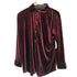 CAROLYN TAYLOR 90S レギュラーカラーL/S ベロアシャツ レディース JPN:S